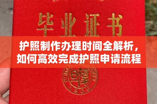 巢湖护照制作办理时间全解析，如何高效完成护照申请流程